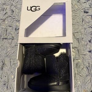UGG Kids Black Sparkle Boots